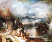 The Parting of Hero and Leander from the Greek of Musaeus - 约瑟夫·玛罗德·威廉·透纳